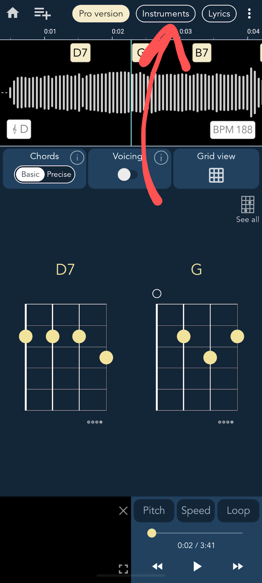 Right-handed guitar layout